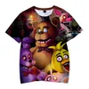 Summer Children039 Vêtements cinq nuits à Freddy039s 3D T-shirt 5 Freddy mignon tops boysgirls kid039s tshirt fnaf tee s7893028