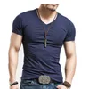 2019 MRMT Brand Clothing 4 colores con cuello en V Camiseta para hombre Moda para hombre Camisetas Fitness Casual para hombre Camiseta M-5XL Envío gratis