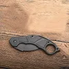 Karambit Folding Blade Claw Knife 440c Titan Coated Blades Steel Handle Outdoor Survival Tactical Fold Knives