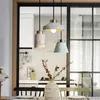 Colorful Cement Pendant Lamp Hotel Restaurant Cafe Bar Dining Room Bedroom Pink Green Blue Gray Iron Suspension Hanging Lighting