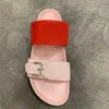 Estate donna di lusso spiaggia Pantofole Cartoon Big Head Sandali con fibbia in pelle piatta con cinturino in pelle classica Hotel Piattaforma da bagno da uomo Slides Scarpe da donna di design taglia 35-42-45 Con scatola