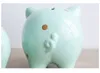 어린이 크리 에이 티브 홈 인테리어 장식을위한 돈 생일 선물 1 개 조각 돈 상자 돼지 은행 쿨 돼지 동상 동전 상자