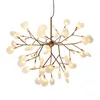 LED moderna lustre chandelier luz elegante galho de árvore lâmpada lâmpada decorativa candelais de teto pendurado iluminação LED