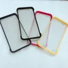 Frameloze Bumper Hybrid Frosted Transparent Back Case Cover voor iPhone 6 6s Plus 7 8 Plus X XS XR XS MAX 100PCS / PARTIJ