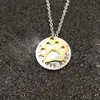PAW Print Pendant Silver / Gold / Rose Go Silver / Gold / Rose Gold Pendant Pet Dog Accessories Pendant Rostfritt stål Comment Pet Necklace