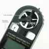 Freeshipping digitale 3-in-1 pocket thermo anemometer temperatuur deg. F / d. C Windchill Air Velocity 0.5 ~ 44.7 MPH / 60 ~ 3937 FT / M windsnelheid