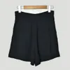 2019 été automne noir couleur Pure froncé Mini Shorts jupes JL05143169S