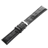 Accessoire de montre 18 20 22 24 26mm Bracelet de montre en cuir marron noir Bracelet de remplacement Bracelet Boucle ardillon Barres à ressort Str316v