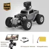 W-7A 2.4G controle remoto FPV Retro Toy Vintage Car, HD 720P Camera, 20KM / H alta velocidade, 01:16 Escala, para Kid aniversário do Natal Presente do menino, 2-1