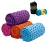 7 kleuren yoga mat handdoek deken antislip microfiber oppervlak met siliconen stippen hoge vocht sneldrogende tapijten yoga matten CCA11711-A 50PCS