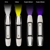 2019 Sıcak LED el feneri UV LED Torch ışık dört ışık kaynağı beyaz, sarı, UV365, UV395 ürün tanımlama siyah