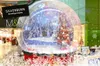 Christamas Hot Sale Uppblåsbara Snö Globe 3m Dia Vacker uppblåsbara Bubble Globe för utomhusreklam Foto Booth Clear