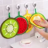 Toalla de cocina colgante con estampado de frutas Kawaii, toallas de microfibra, trapo de limpieza de secado rápido, paño de limpieza, servilleta, estropajo SN2404