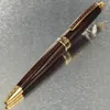 Korloff Pen Bruinachtig rood rose goud Decoratief patroon clip Balpennen Luxe Vintage Style cadeau geen doos