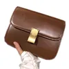 küçük kare torba toka Tasarımcı Celine lüks bayanlar cüzdan yüksek kaliteli sığır derisi çanta kişiselleştirilmiş omuz çantası moda üç renk 24 * 19 * 8