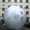 Индивидуальное осветительное надувное лунное планета Персонализирована огромное взорвание серого мяча имитировать лунный воздушный шар для концертной сцены украшения
