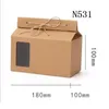 Thee Verpakking Doos Karton Kraftpapier Gevouwen Voedselnoot Container Voedselopslag Opstaan ​​Opplaatsen Verpakking Zakken Gift Wrap