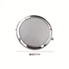 New Silver Pocket Thin Compact Mirror Blank Round Metal Makeup Mirror DIY Costmetic Mirror Wedding Gift
