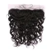 Virgin Indian Human Hair Wet Wavy Weave Bundles 3st med silkebas frontal vattenvåg 13x4 Silk Top spets frontala stängning med WEA6977609