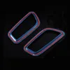 Car Styling Sticker Chrome Dashboard Air-Condition Vent Outlet conditioning Cover Frame Decoration Trim For Porsche Macan Auto Accessories