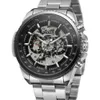 WRG8053M4T2 Nieuwe luxe skeleton winnaar automatisch voor mannen horloge fabriek rvs armband Gratis verzending met geschenkdoos J190706