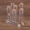 Partihandel 24 stycken 45ml 30 * 90mm Glasflaskor med korkpropp Spice Flaskor Container Jars flaskor för bröllopsgåva
