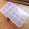 Adjustable Compact 15 Grids Compartment Plastic Tool Container Storage Box Case Jewelry Earring Tiny Stuff Boxes Containers6620939