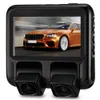 X100 1080p 3インチ車の運転レコーダーデュアルカメラGPSループレコードWDR CAR DVR