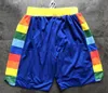 Gestikt Team Basketbal Shorts Heren Joggingbroek Pantaloncini Da Basket Sport Heren Korte Broek Wit Zwart Rood Paars Groen225L