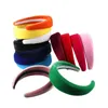 Women Pure Color Sponge Headbands Candy Color Soft Hairband Gift for Love Girlfriend Fashion Hair Accessories