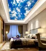 plafond lumière du soleil ciel bleu nuage mural mur de plafond Peinture Salon Chambre Papier peint Home Decor