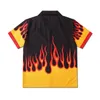 Flammenhemd Herren Vintage Street Herrenhemd Sommer Hawaiianische Herrenbekleidung