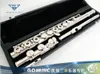 Sankyo CF301 Silversonic FLUTE In-line E Key Split Silver Plated Flute C Tune 16 Holes Open French Key Flauto Copia