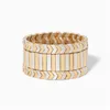 Fili di perline Gioielli di moda Fascino arcobaleno Bracciale con piastrelle Braccialetti elasticizzati smaltati Set braccialetto dell'amicizia per regali da donna