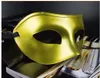 Men Masquerade Masker Fancy Dress Venetiaanse maskers Masquerade Maskers Plastic Halve Gezichtsmasker Optionele Multi-Color (zwart, wit, goud, zilver)