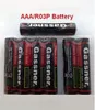 500pcs / lot Super Heavy Duty R03P / R03 UM4 1.5V Carbon Zink Batterie Fabrik Großhandel