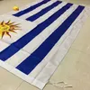 Флаг Уругвай 3х5 фута 150x90 см. Полиэфирная печать в помещении под висящим национальным национальным флагом с медными натуральными средствами Shippin6067014