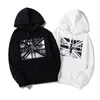 Mens Hoodies стилиста Мужская Длинные рукава Hoodie Мода Мужчины Женщины Cat Печать Hoodies Черный Белый Мужские стилиста Толстовка