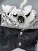 ملابس الكلاب المصنوعة يدويًا ملابس ملابس أوروبية على طراز البلاط مع قميص دانتيل نبيل الرمادي للقطط القلطي يوركي 271C