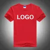 Customed Design logo Foto 100% katoenen t-shirt Unisex aangepaste logo foto print mannen en vrouwen duidelijke t-shirt