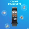 Fitness Tracker Smart Bransoletka C1Plus Color Screen Opaski Ciśnienie krwi Tętna Monitor Pasmo C1S dla Zegarek Sport Android