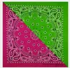 54*54CM Polyester Novelty Double Sided Print Paisley Bandanas Cowboy Bandana Handkerchiefs Paisley Print Head Wrap Scarf GD302