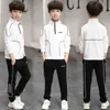 Garçons vêtements de sport printemps automne décontracté enfant en bas âge adolescents garçons vêtements à manches longues manteau pantalon enfants vêtements ensemble enfants survêtements344Z9697028