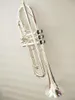 Silberne Bachtrompete LT180S-43, versilbertes Stradivarius Professional Bb-plattiertes Mundstück für Instrumente, Musicales Profesionales, mit Hartbox