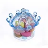 Boîte à bonbons sac chocolat cadeau en plastique pour anniversaire fête de mariage décoration artisanat bricolage faveur bébé douche couronne clear304G