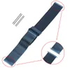 High Quality Yellow Gold Blue 18 20 22mm Mesh Stainless Steel Band Watch Strap Replacement Bracelet Straight Ends Hook Buckle277U