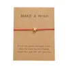Cartão de bênção pulseira cartão conciso estrela de cinco pontas manual tecer pulseira mão decorar7368266