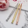 Diamant Ballpoint Pen Ball Roller Pen Smart Gåva Tillbaka till skolkontor Stationery Ge logo Anpassad WJ099