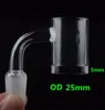 DHL 25mm OD Flat Top 5mm Bottom 10mm 14mm 18mm Male female Quartz Banger Nail & Duck Cactus Carb Cap for Oil Rigs Bong