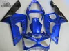 Motorcykel Fairing delar till Kawasaki Ninja ZX6R 636 03 04 ZX-6R 2003 2004 Fairings Kit Black Flames Blue Aftermarket Bodywork